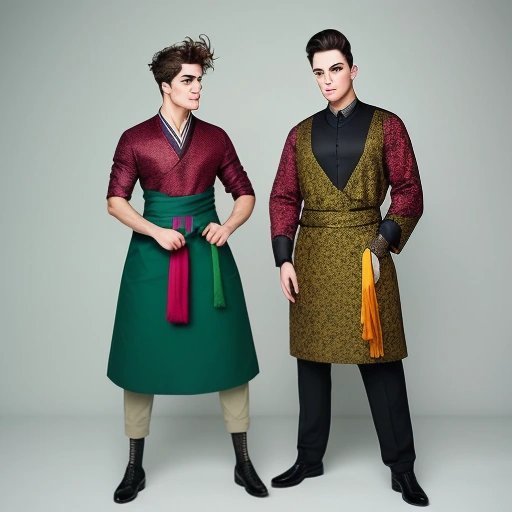 Students wearing gender-neutral uniforms