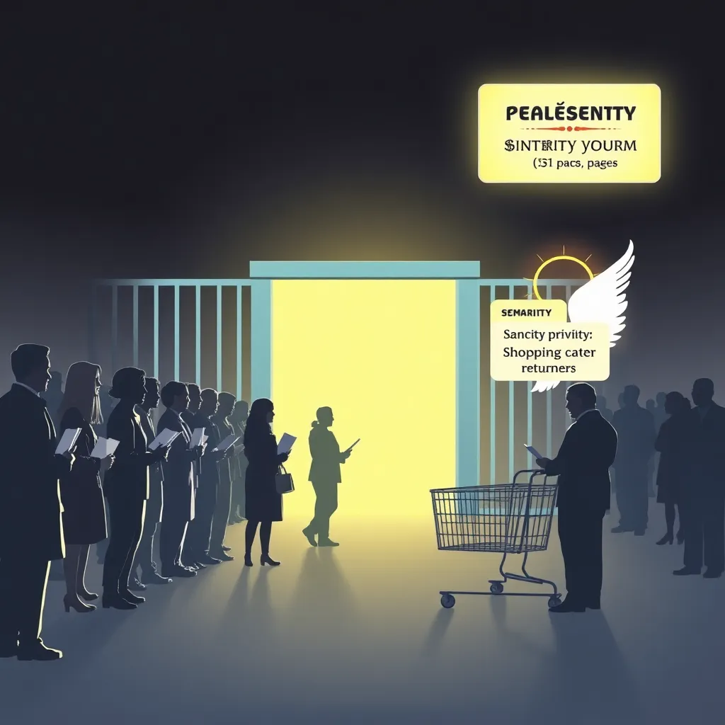 The 31-page Celestial Entry Form and Sanctity Priority fast lane