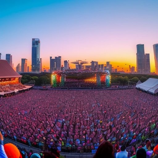 Outdoor music concert with audience embracing the relaxation anthem