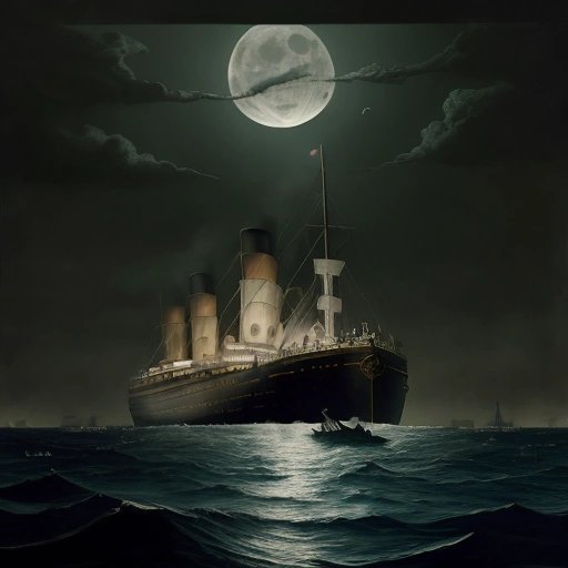 Titanic and Mona Lisa theory artwork