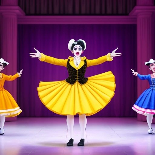 Figaro's captivating mime performance