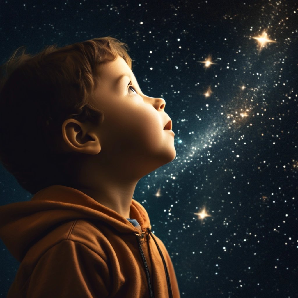 Child with curiosity and wonder