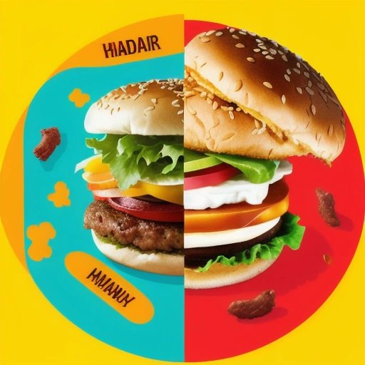 Resident of Rand McNally evading a carnivorous hamburger