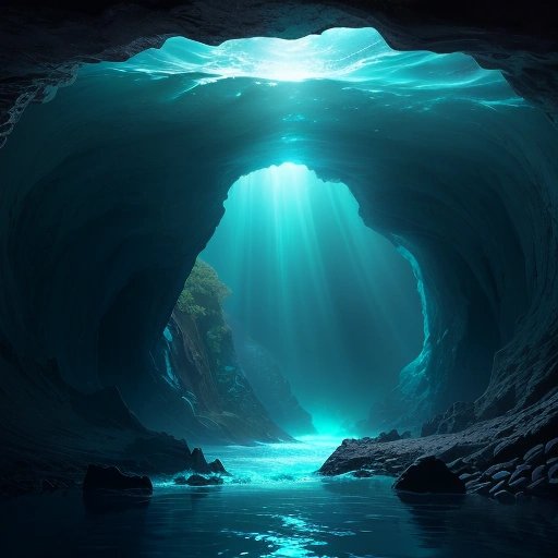 Underwater portal leading to the bizarre oceanic world