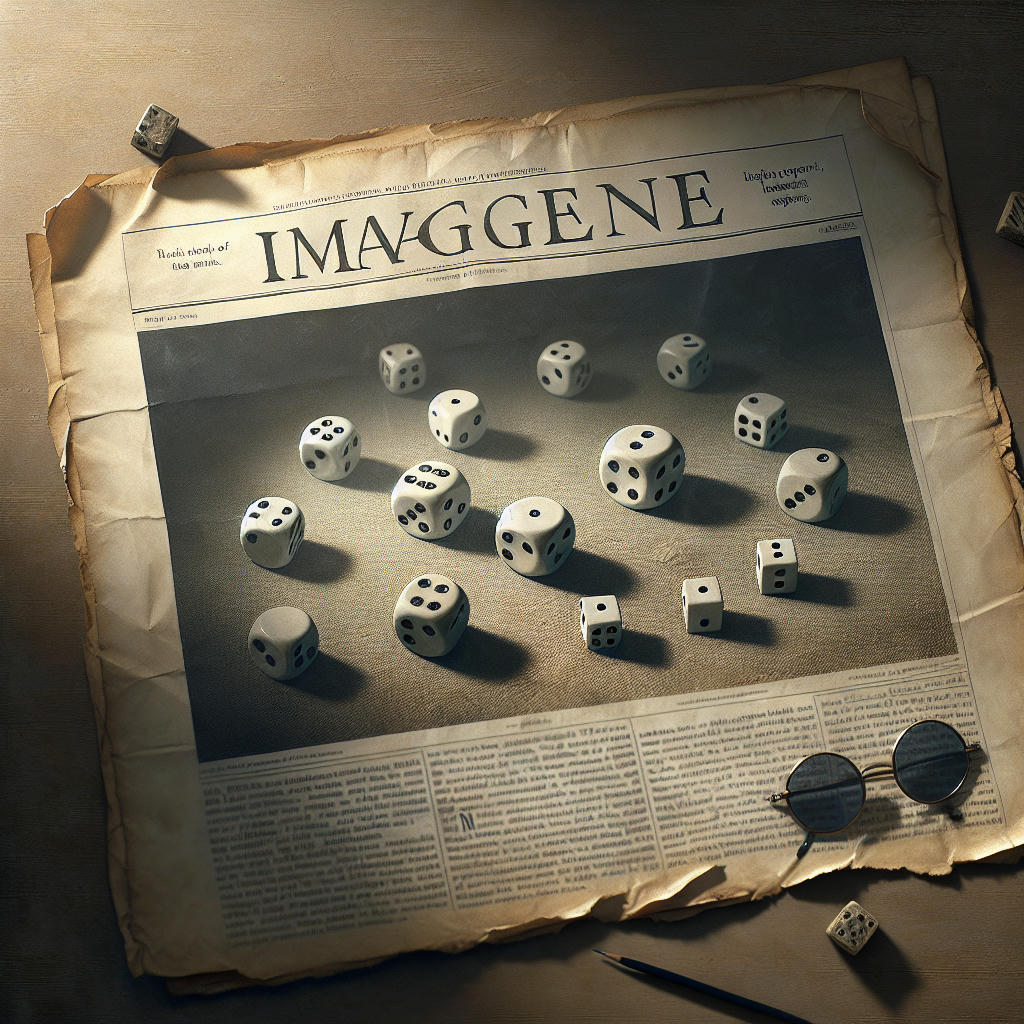 The seemingly innocuous dice our brave journalist used to tempt the Grue out of the shadows.