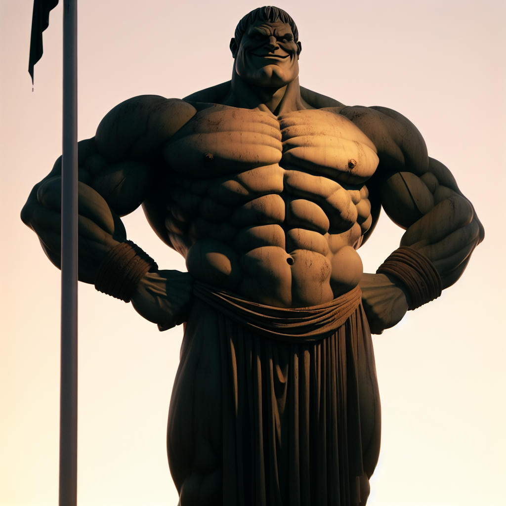 All hail the king of underpants disaster, 'Big Brutus'. His smile surely spells ten years of wedgie terror.
