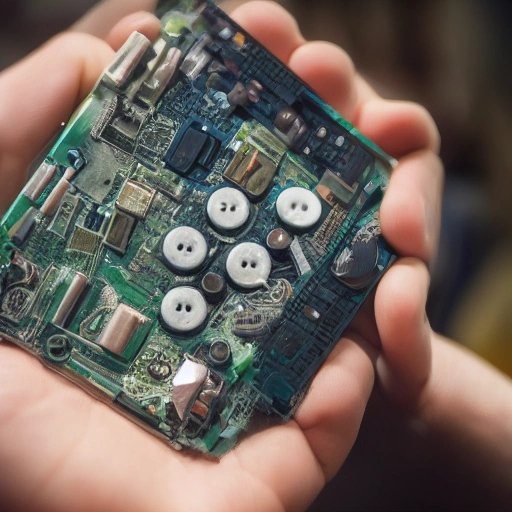 DIY motherboard made of buttons