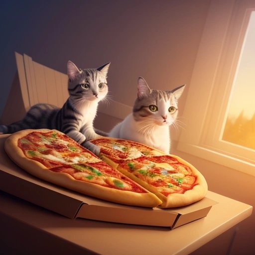 Thomas and Meow after a long day of work
