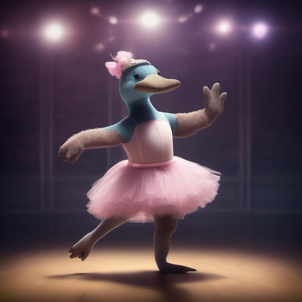 Ballet playing platypus
