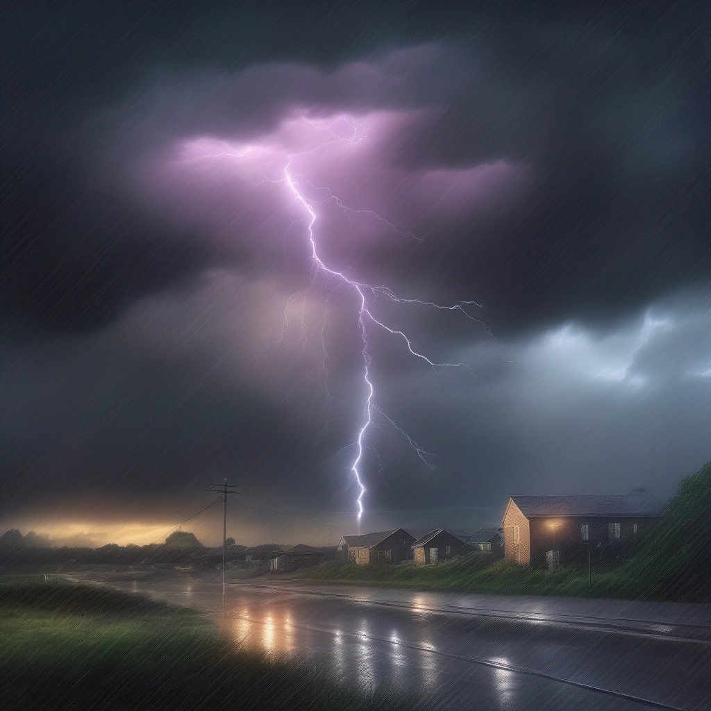 Detailed postdiction of a stormy day
