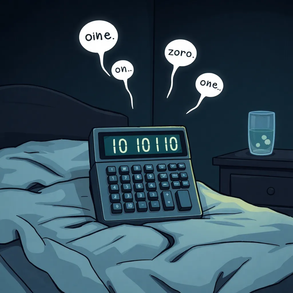 “A Haunted Calculator Whispering 1…0…1…”