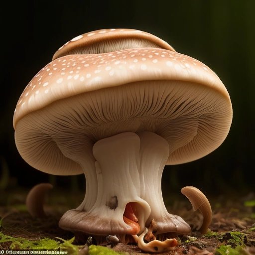 Disturbing-looking wild mushroom