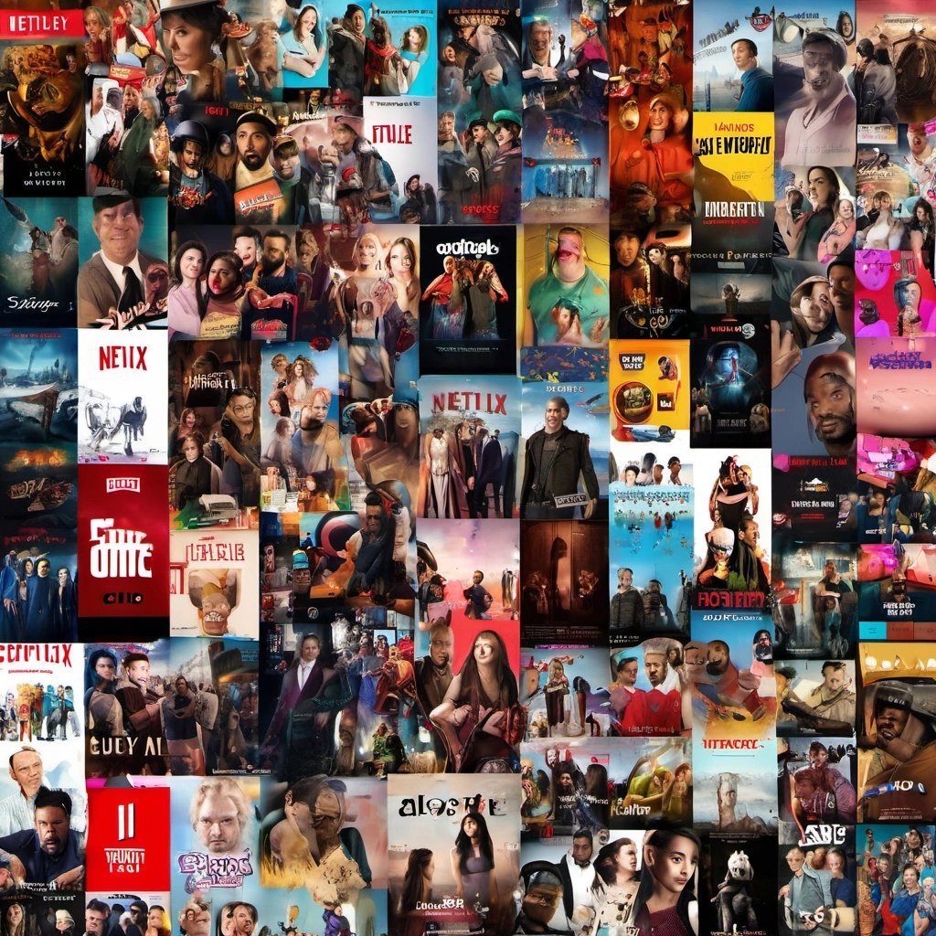 Netflix shows and movies collage