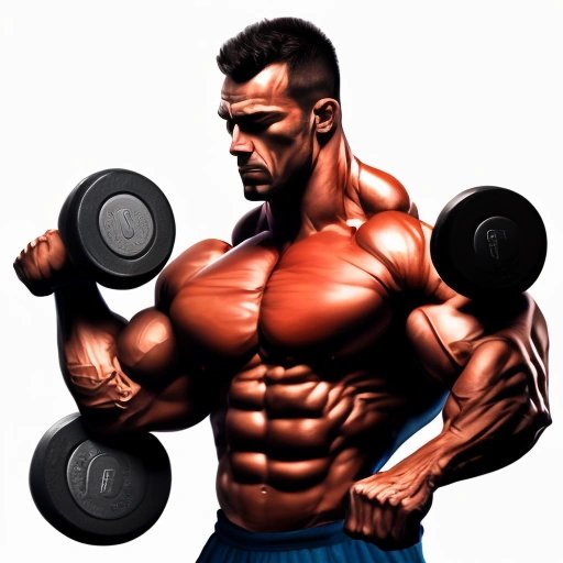 Man lifting weights