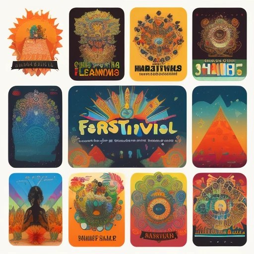 Collage of festival logos representing diversity and innovation