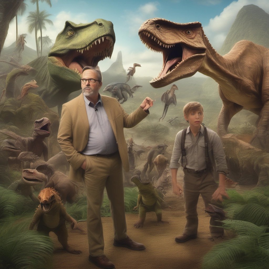 Reginald communicating with dinosaurs