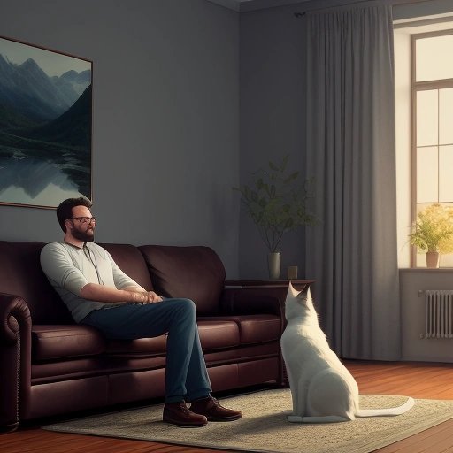 Man and his cat