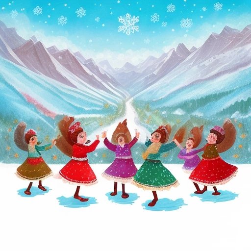 Singing squirrels and dancing snowflakes in Peculiar Pines
