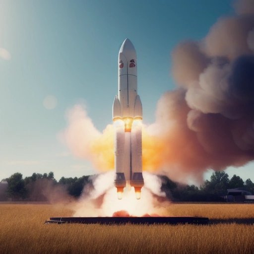 Rocket made of cafeteria food