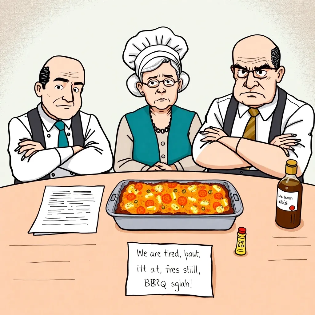 Italian delegation: chef, nonna, and a professional frowner