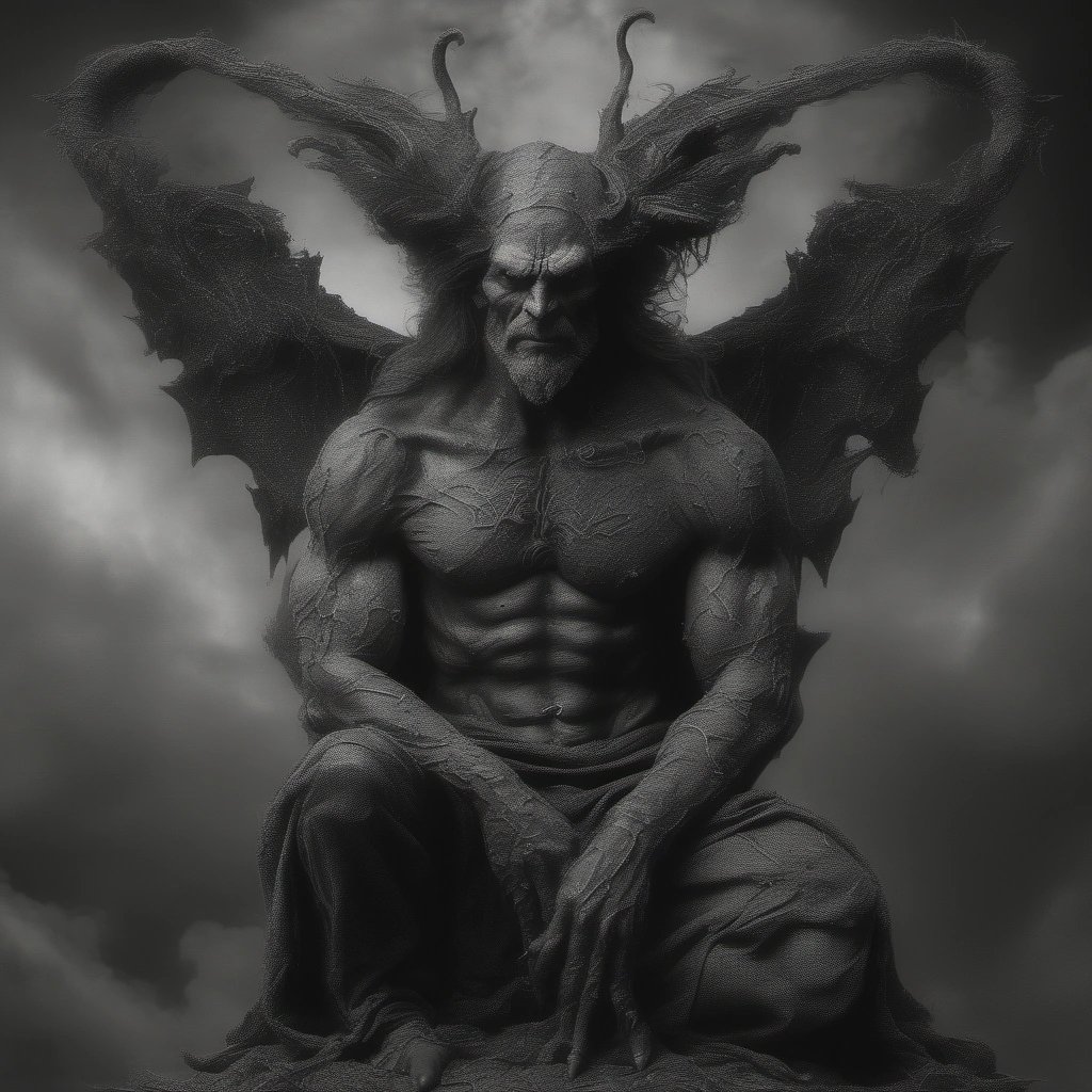 Satan contemplating his existence