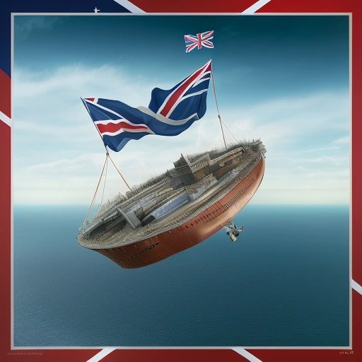 Great Britain being flung across the Atlantic