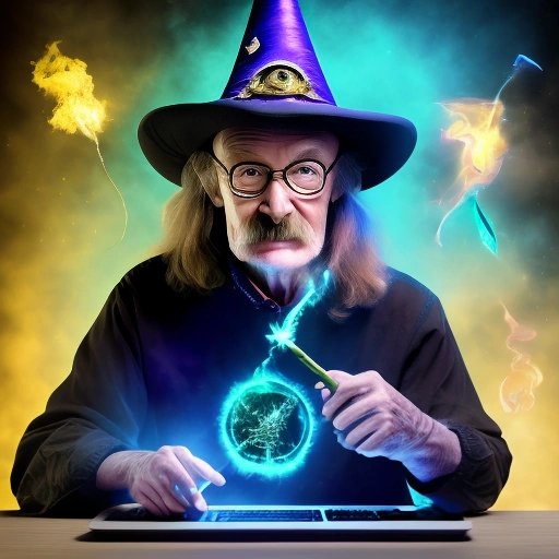 Larry Wall casting programming spells