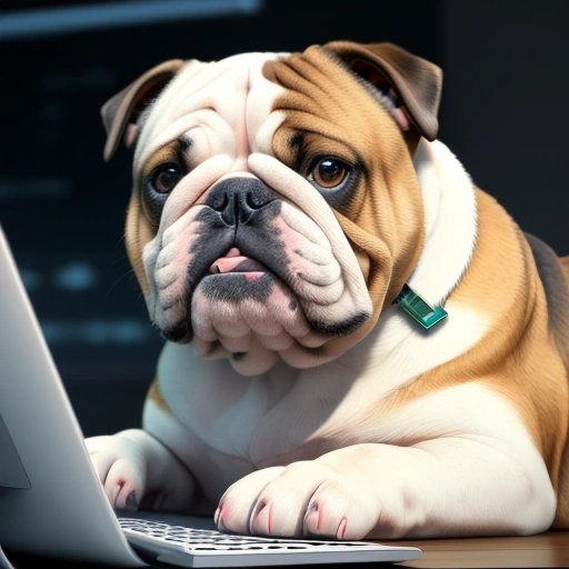 A satisfied Bulldog programmer