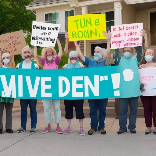 Neighbors rallying for or against the rat