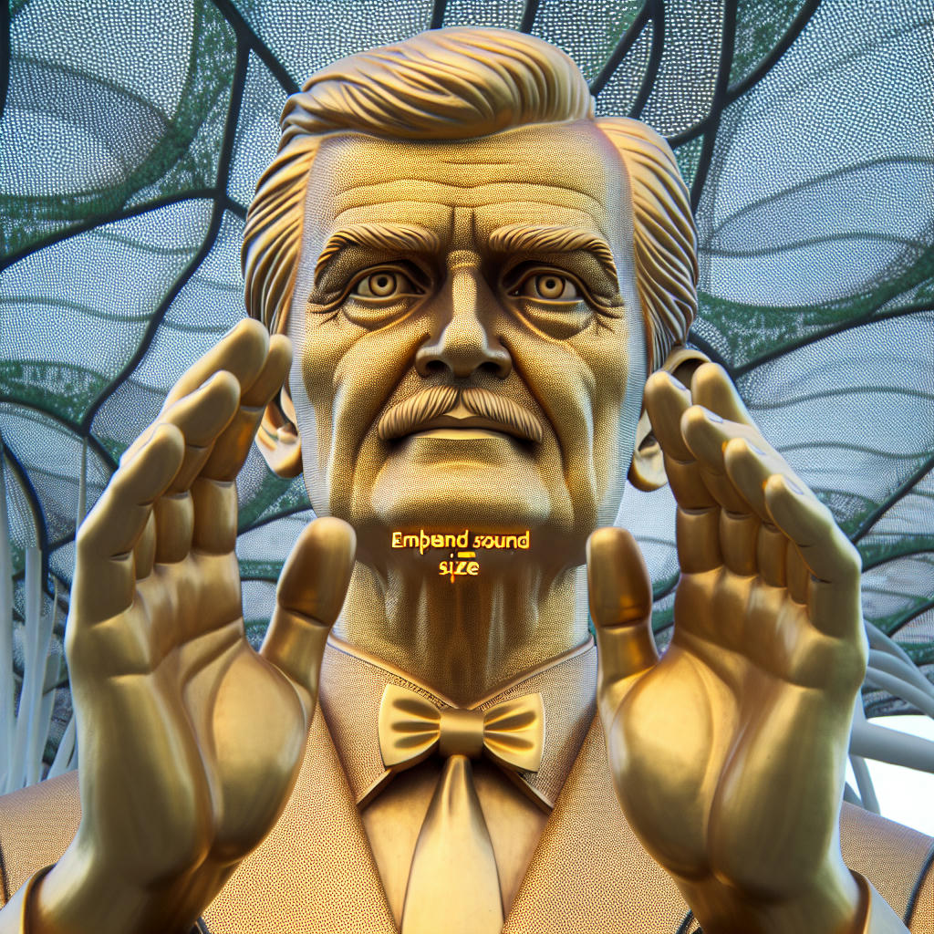 Estátua interativa do Supremo Líder