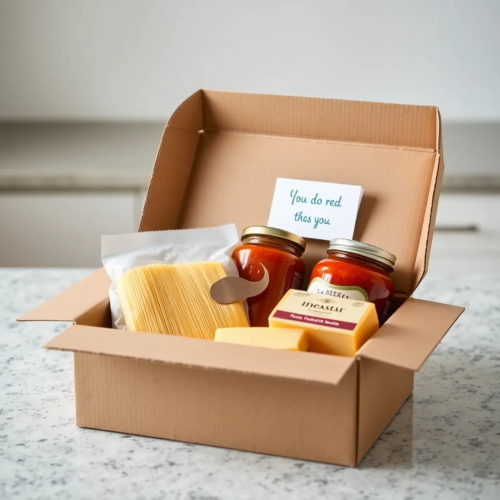 “Artisan Deconstructed Lasagna” box—“You do it”