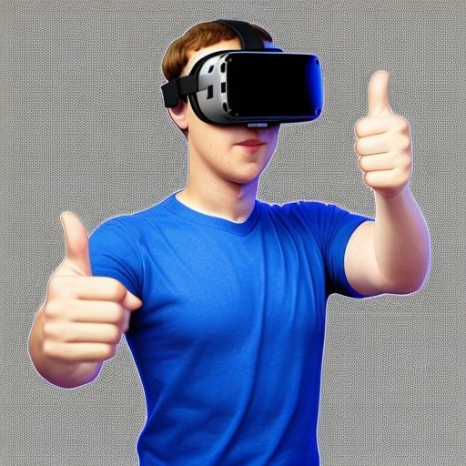Mark Zuckerberg lost in virtual reality