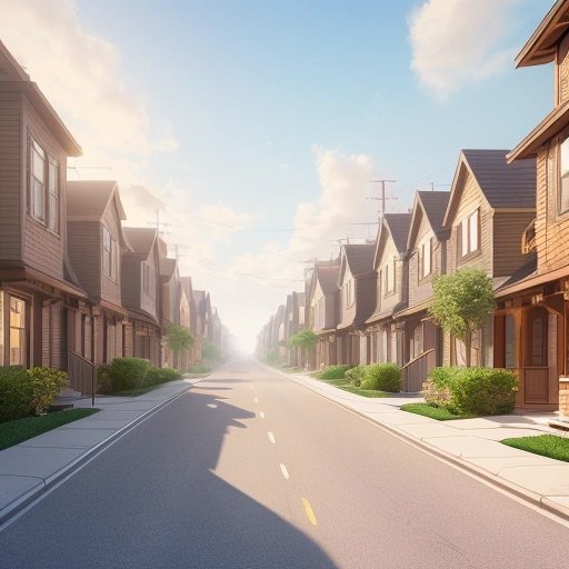 Street lined with air purifiers and face masks