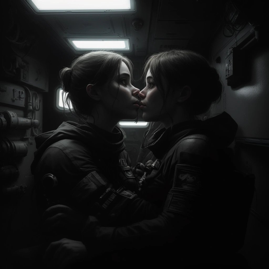 Crewmate whispering secrets in a dark corner
