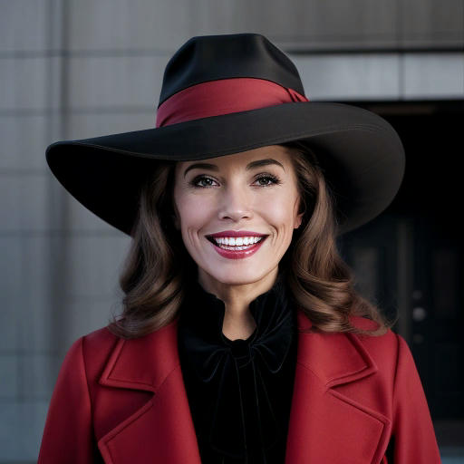 Carmen Sandiego sneaking out of the auditorium