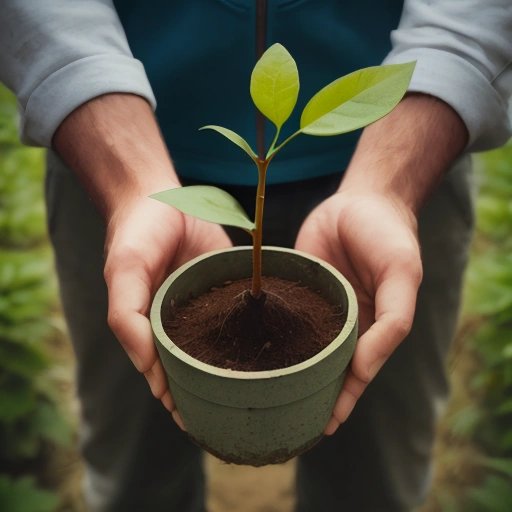 The Super Planter holding a sapling