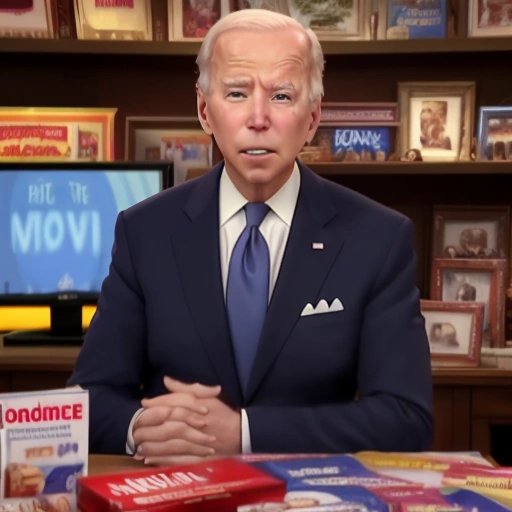 Joe Biden watching infomercials