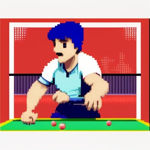 Konami's Ping Pong game screenshot