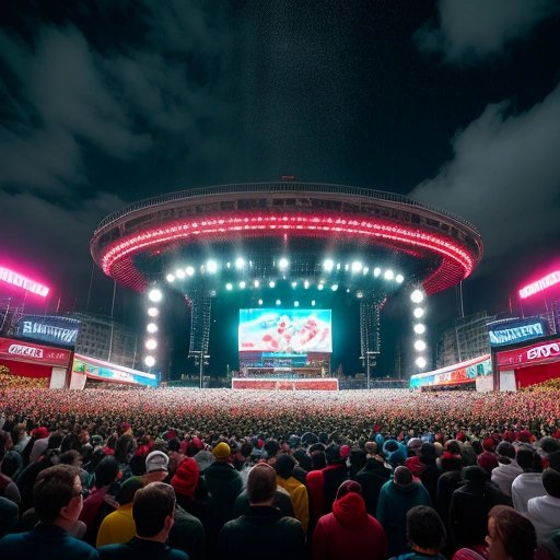 The Stones performing at the EXPO 86