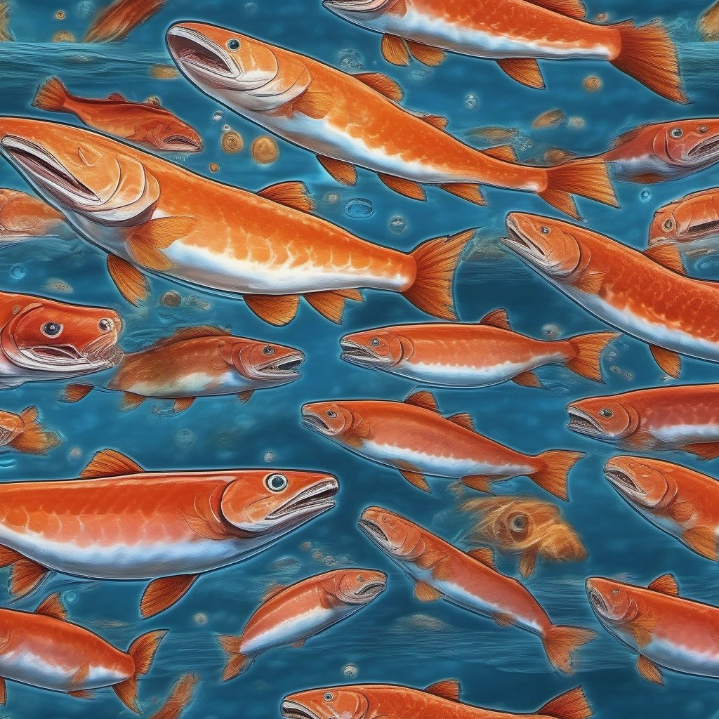 Salmon in Multiple Poses