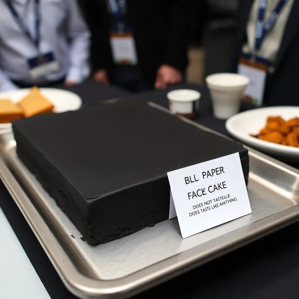 Black Paper Cake (Does Not Taste Like Anything)