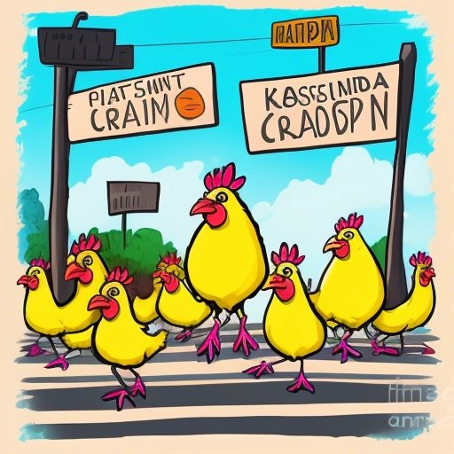 Protesting chickens
