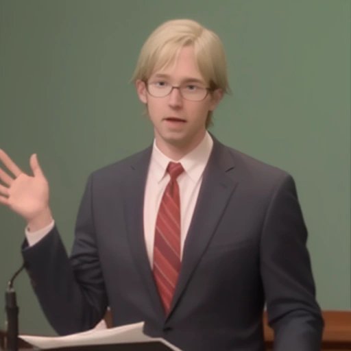 Attorney presenting an eyewitness testimony about the gecko winking