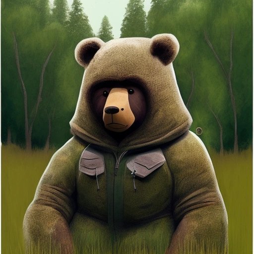 Ranger Dwayne in a bear suit observing bears