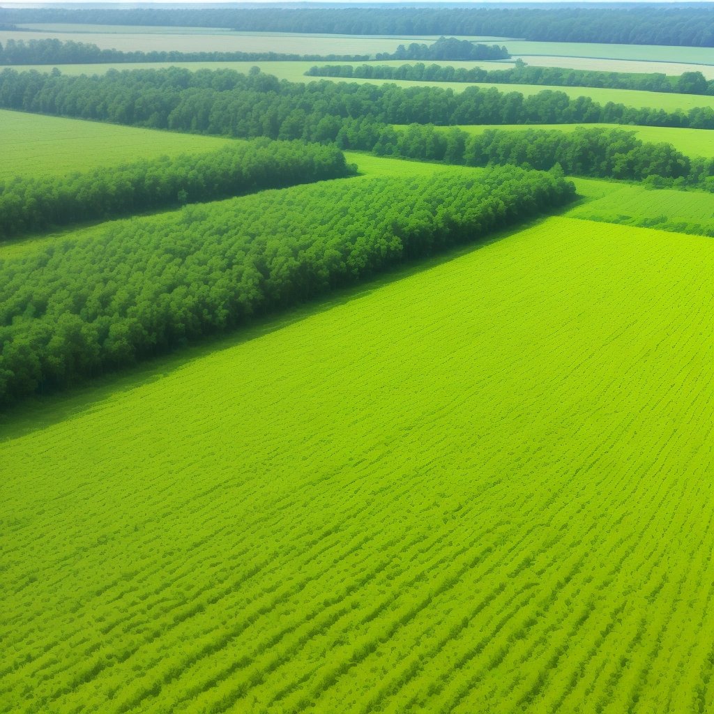 Agroforestry system with trees planted alongside crops