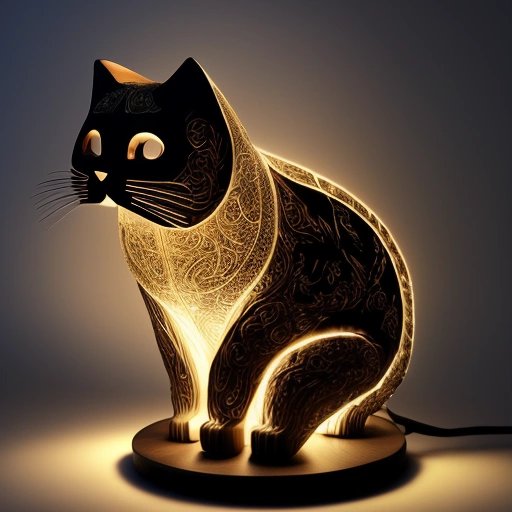 Cat-shaped lamp