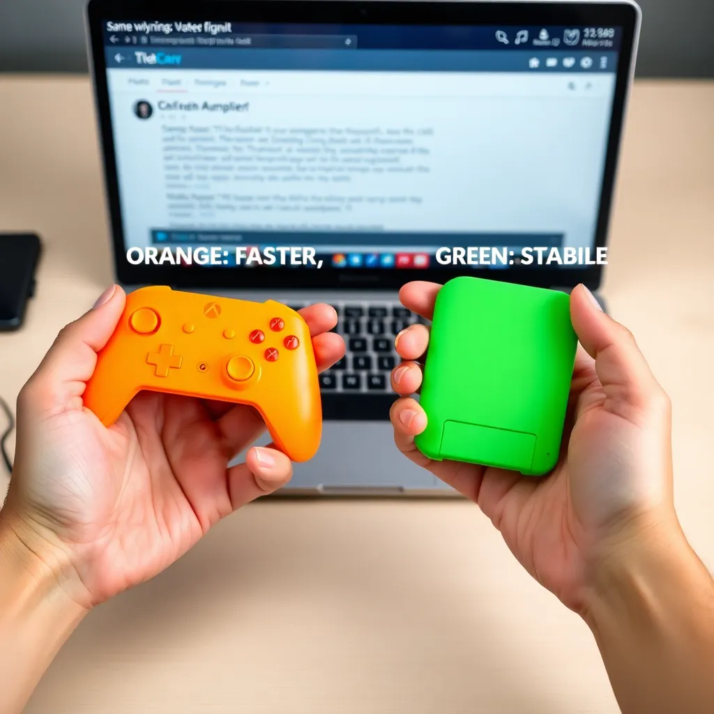 Orange vs green plastic forum war