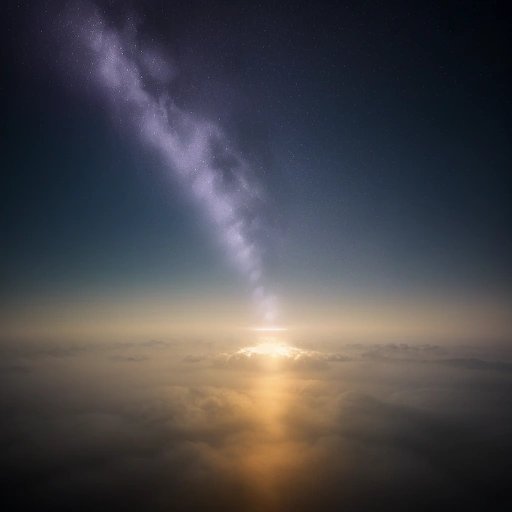 Céu noturno do Brasil com luzes misteriosas