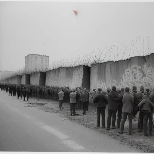 People tearing down Berlin Wall