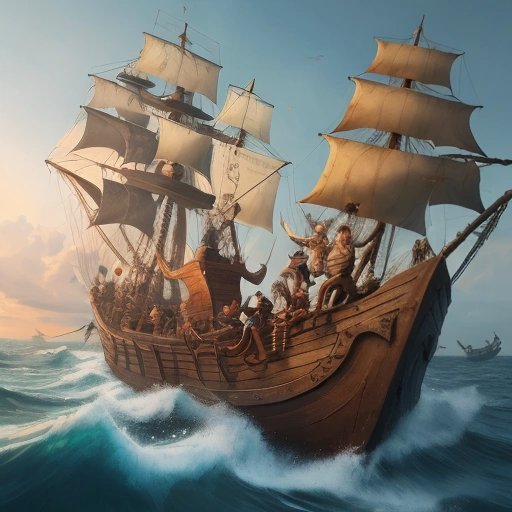 Nimble pirates helping stranded sailors